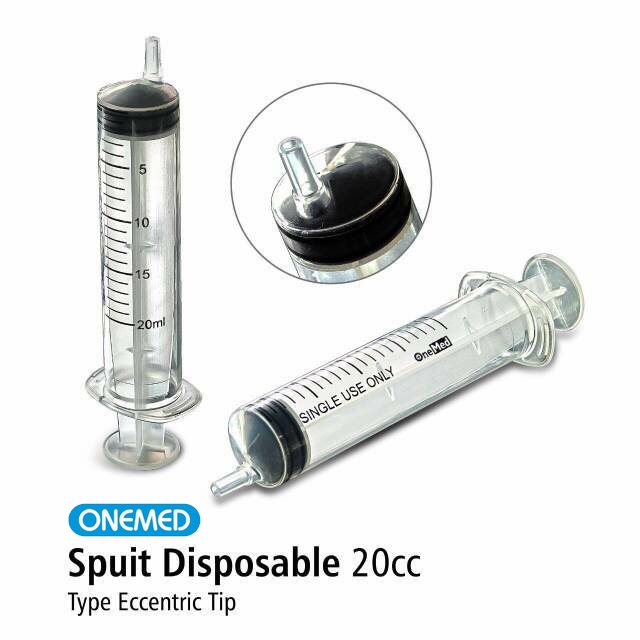 ONEMED DISPOSABLE SYRINGE SPUIT 20cc