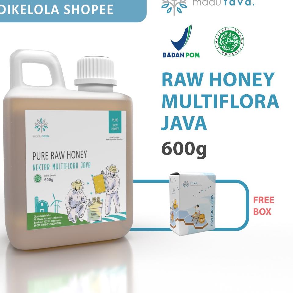 

✾ Asli Murni 600gr Tava Grade A Nektar Multiflora Java 100% Alami Pure Natural Raw Honey ☼