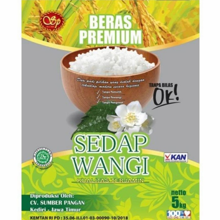 

Sedap Wangi Beras Premium 5kg Beras Putih Pulen Bersih