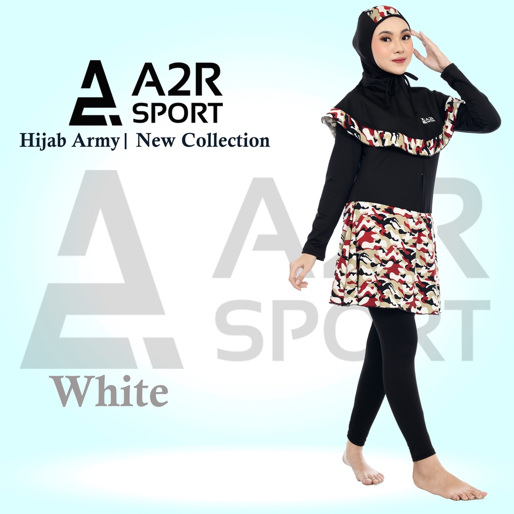 A2R Sport - Muslim dewasa motif Army Baju renang wanita