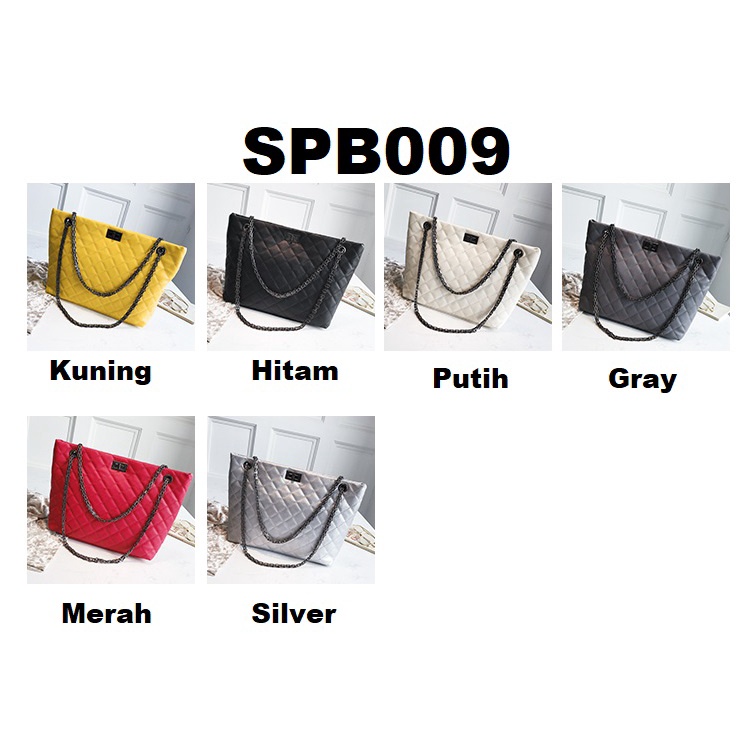 FYGALERY SPB009 Tas Selempang Bahu Wanita Besar Motif Kotak Slingbag Handbag Woman Fashion Murah