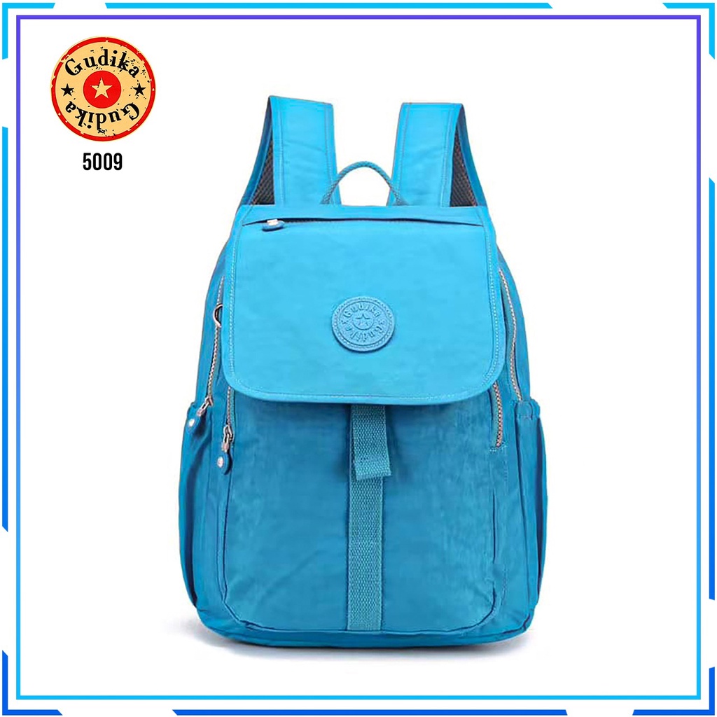 GUDIKA 5009 Original Import - Tas Ransel Laptop Wanita Kekinian Terbaru Bahan Nilon Waterproof Anti Air Premium Korea slot terlaris - tas wanita - tas cewek - ransel - tas laptop - rangsel - gudika bag - tas gudika - kekinian - terbaru - fashion