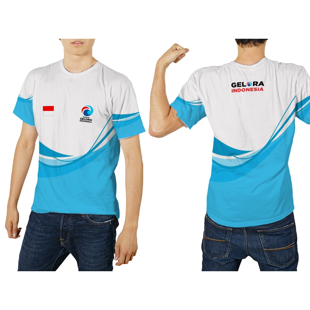 Kaos Baju Partai Gelora Custom Fullprint