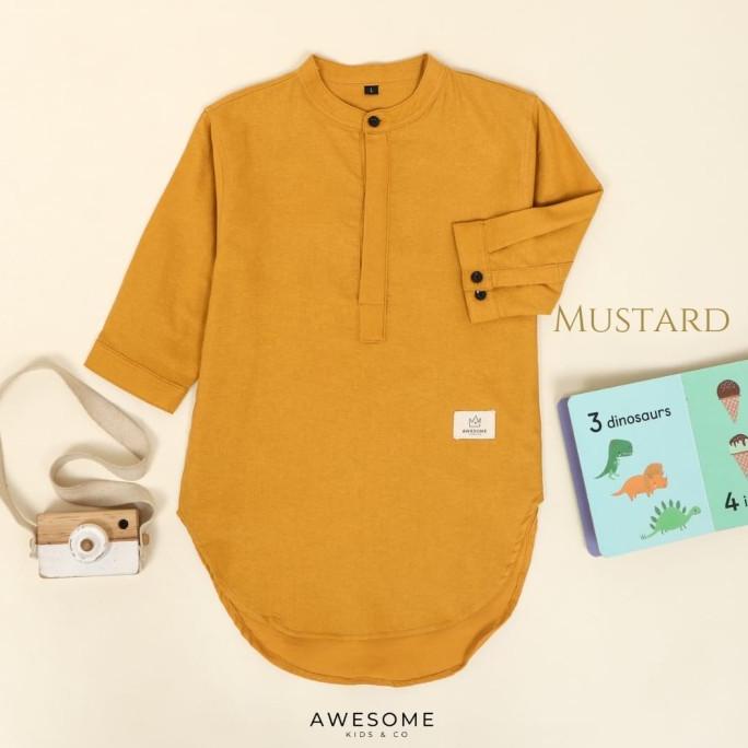 Kemeja Koko Kurta Anak Awesome kids&co Kurta Rayhan-Baju Muslim Anak