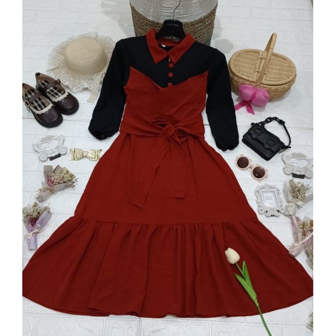 Gamis anak BATA perempuan lesti 3-14 tahun / bajumuslim anak