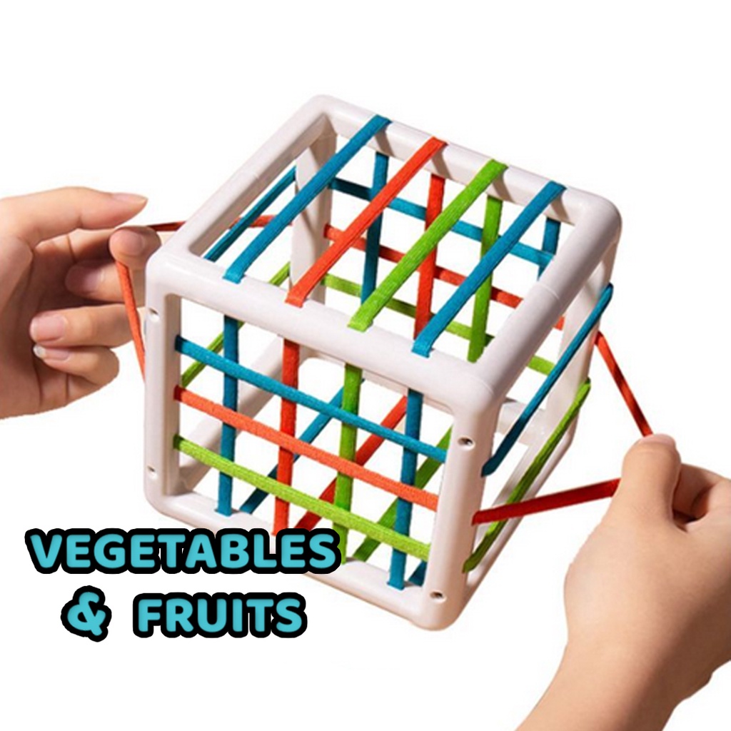 Mainan Edukasi Anak Shapes Sorting/ Mainan Buah Dan Sayur Potong Perekat YE2 JSP