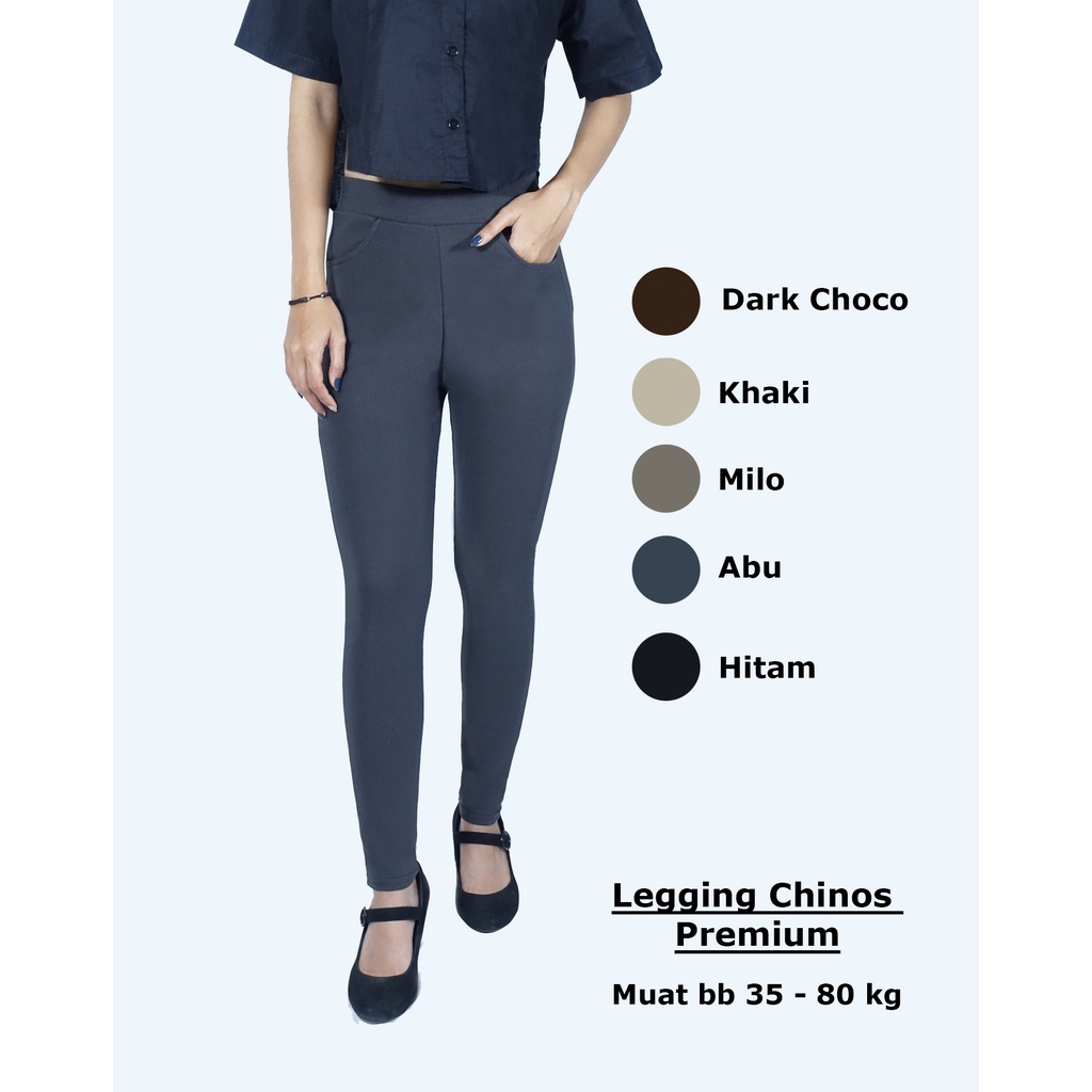 Legging Chinos Premium | Legging Chinos Tebal