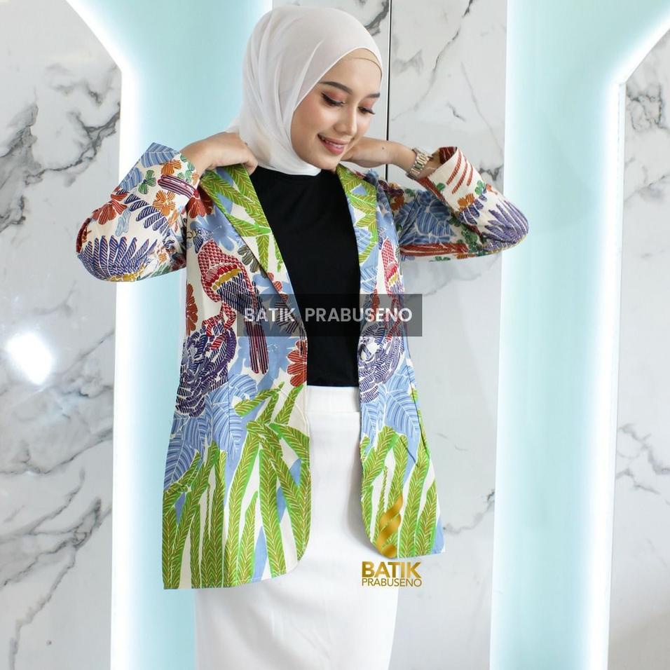 [ART. 293473] Batik Prabuseno - KINAN Blazer Batik Wanita Lengan Panjang