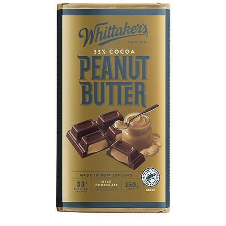 

(COKELAT) WHITTAKERS PEANUT BUTTER 220G