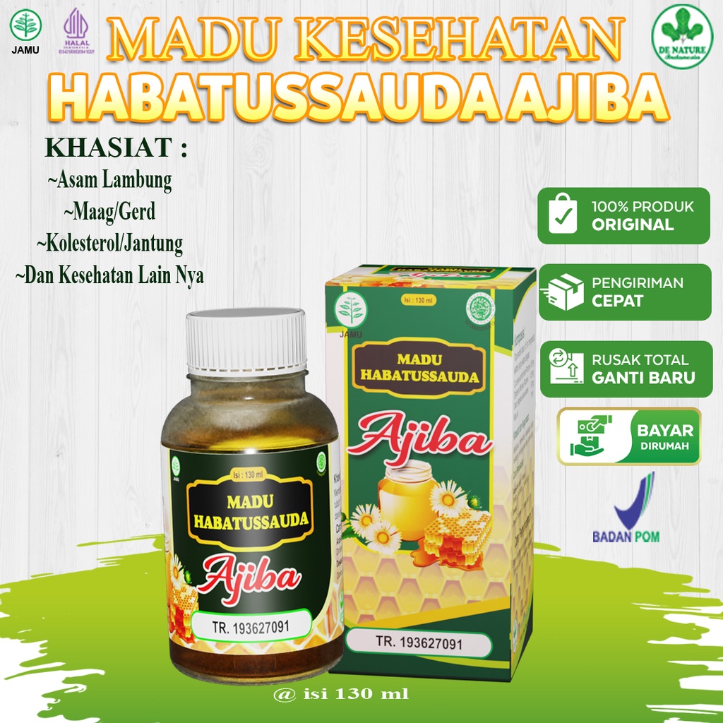 Madu Habatussauda AJIBA madu kesehatan segala penyakit Magh, Gerd, Asam Lambung Kolesterol, Jantung,