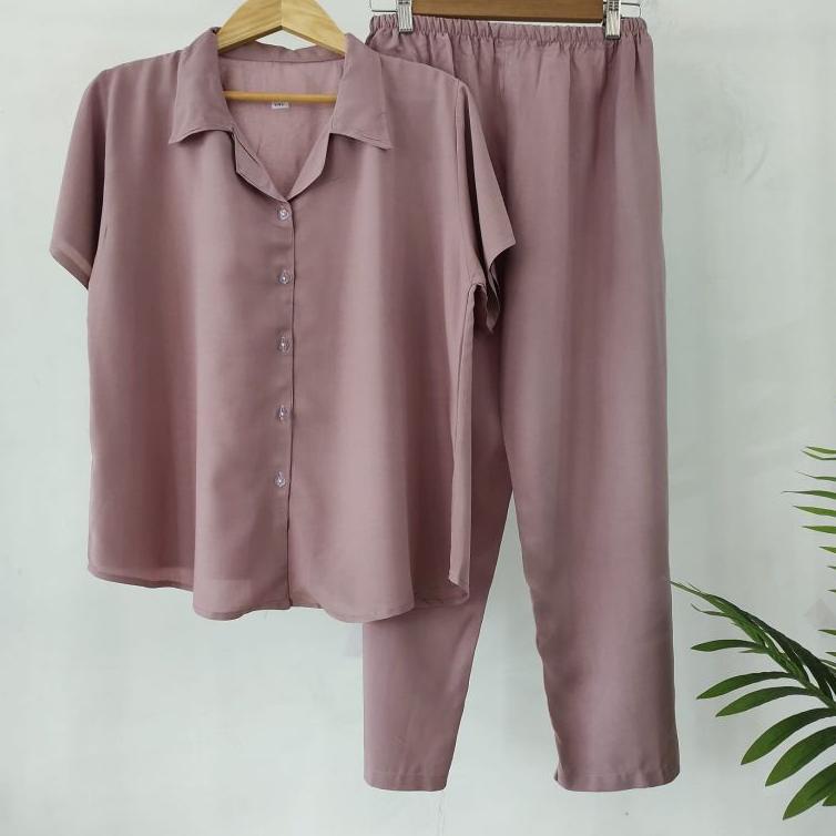 PALING LARIS SETELAN BUSUI RAYON | RAYON TWELL | PIYAMA MENUYUSUI | SETELAN lengan pendek SET RAYON 