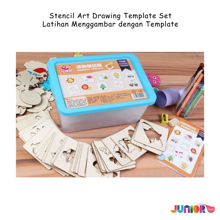 

Terlaris Stencil Art Drawing Template Set / Latihan Menggambar Dengan Template