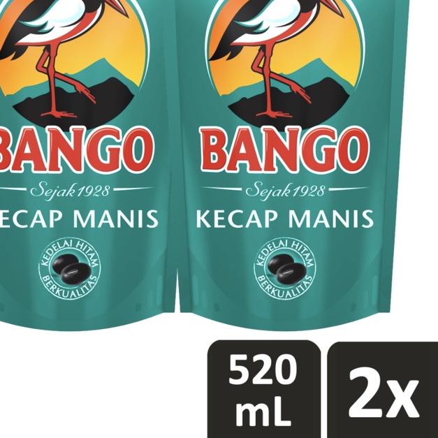 

☏ Bango Kecap Manis Soy Sauce Refill Terbuat Dari 4 Bahan Alami Berkualitas 520Mlx2 ☚