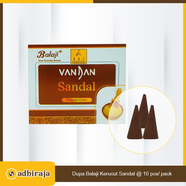 Balaji Dupa kerucut Sandalwood