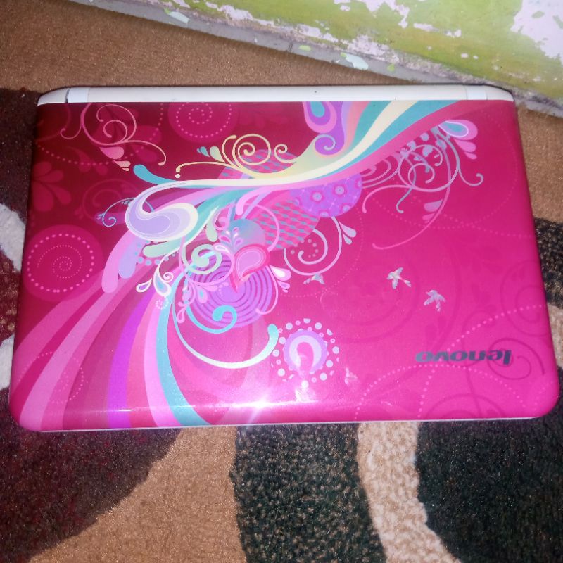 notebook pink ungu batik netbook Lenovo 10 inch s10-2murah termurah batre nyimpan
