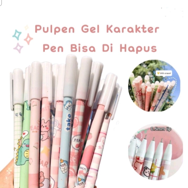 

Pulpen Korea Gel Tinta Bisa Di hapus - Bolpoin Gel Erasable