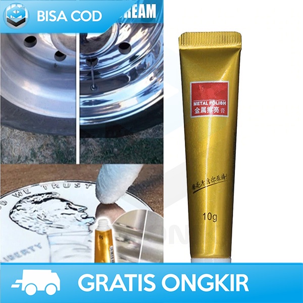 PENGKILAT BESI STAINLESS TEMBAGA KRIM POLES BODY MOBIL JAM TANGAN 10ML