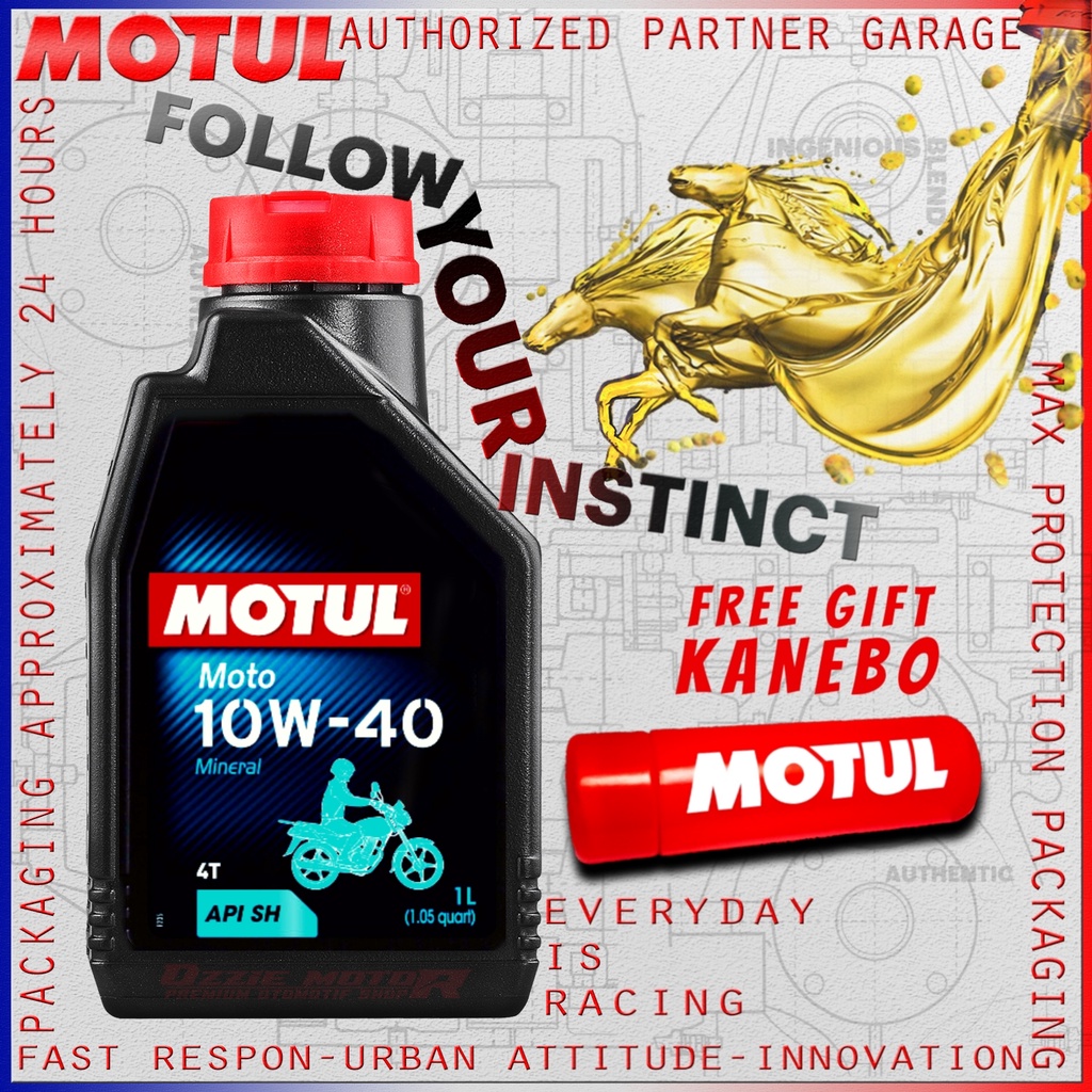 MOTUL MOTO 10W40 1L OLI MOTOR IMPORT ORIGINAL