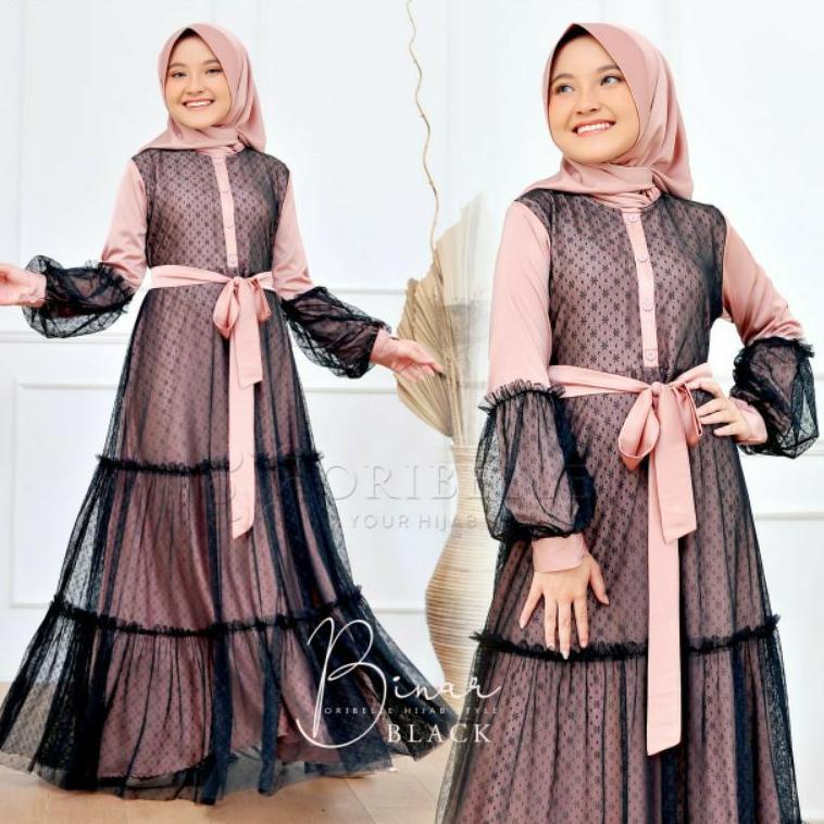 PALING DIMINATI BINAR SYARI KIDS SET KHIMAR GAMIS ANAK USIA 8-10 TAHUN (L) 11-14 TAHUN (XL)TERBARU