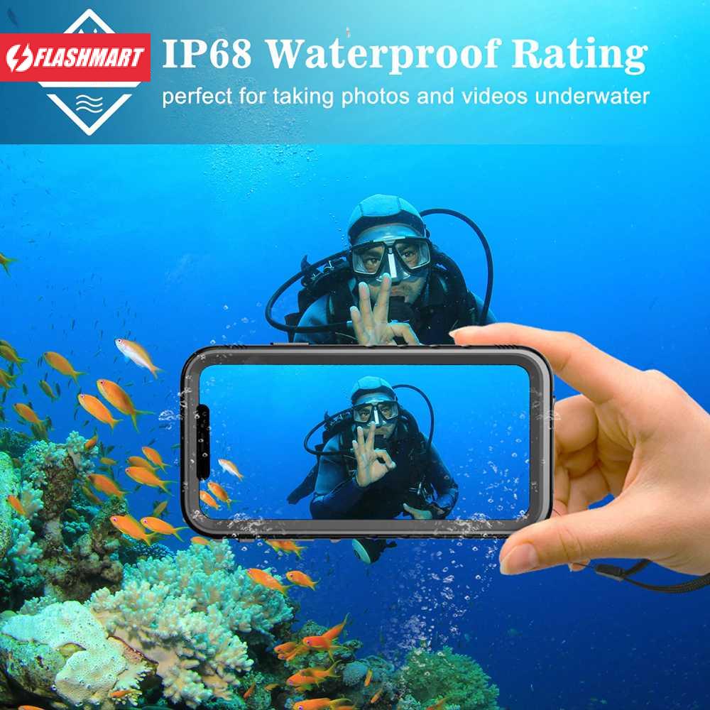 Flashmart Casing Waterproof Underwater Case for iPhone SE 2022