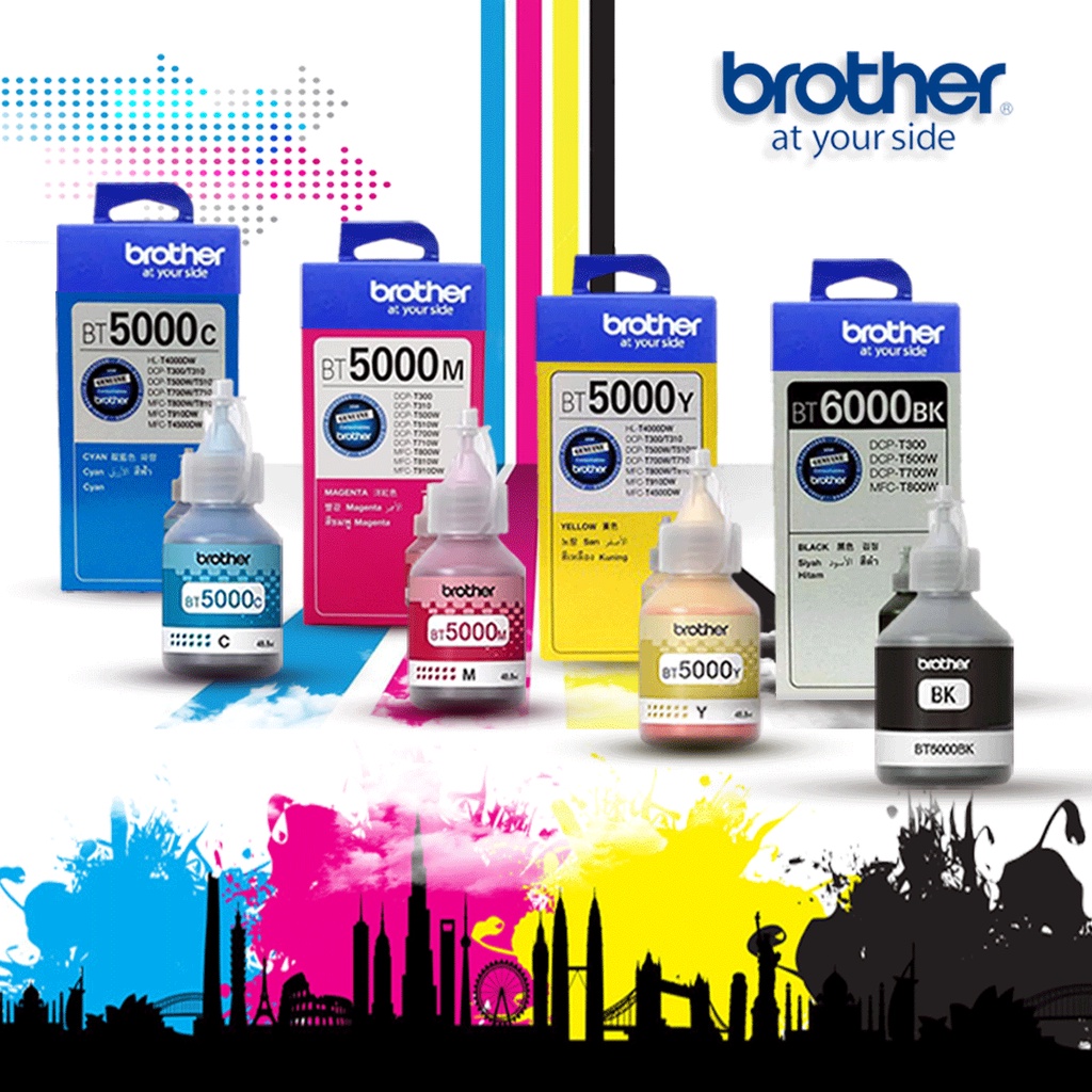 Tinta printer BROTHER BT5000 BT6000 DCP T710W DCP T300 DCP-T310 T800W T810DW T910DW