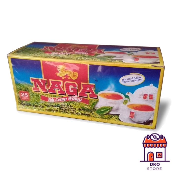 

Teh NAGA Celup - 1 Box isi 25 Kantong - Teh Asli Wangi