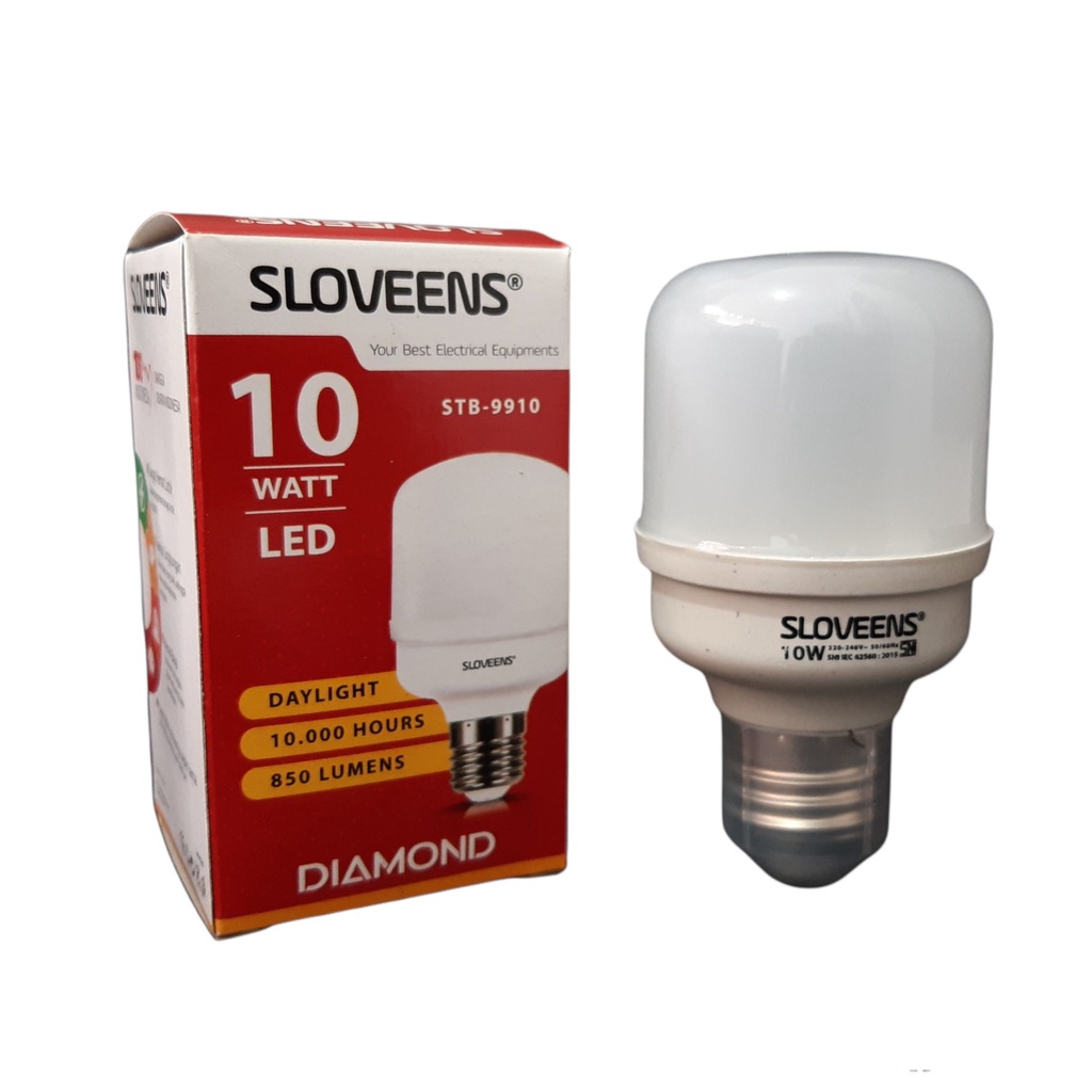 Paket 10 Pcs Sloveens Diamond Lampu LED Capsule 10 Watt