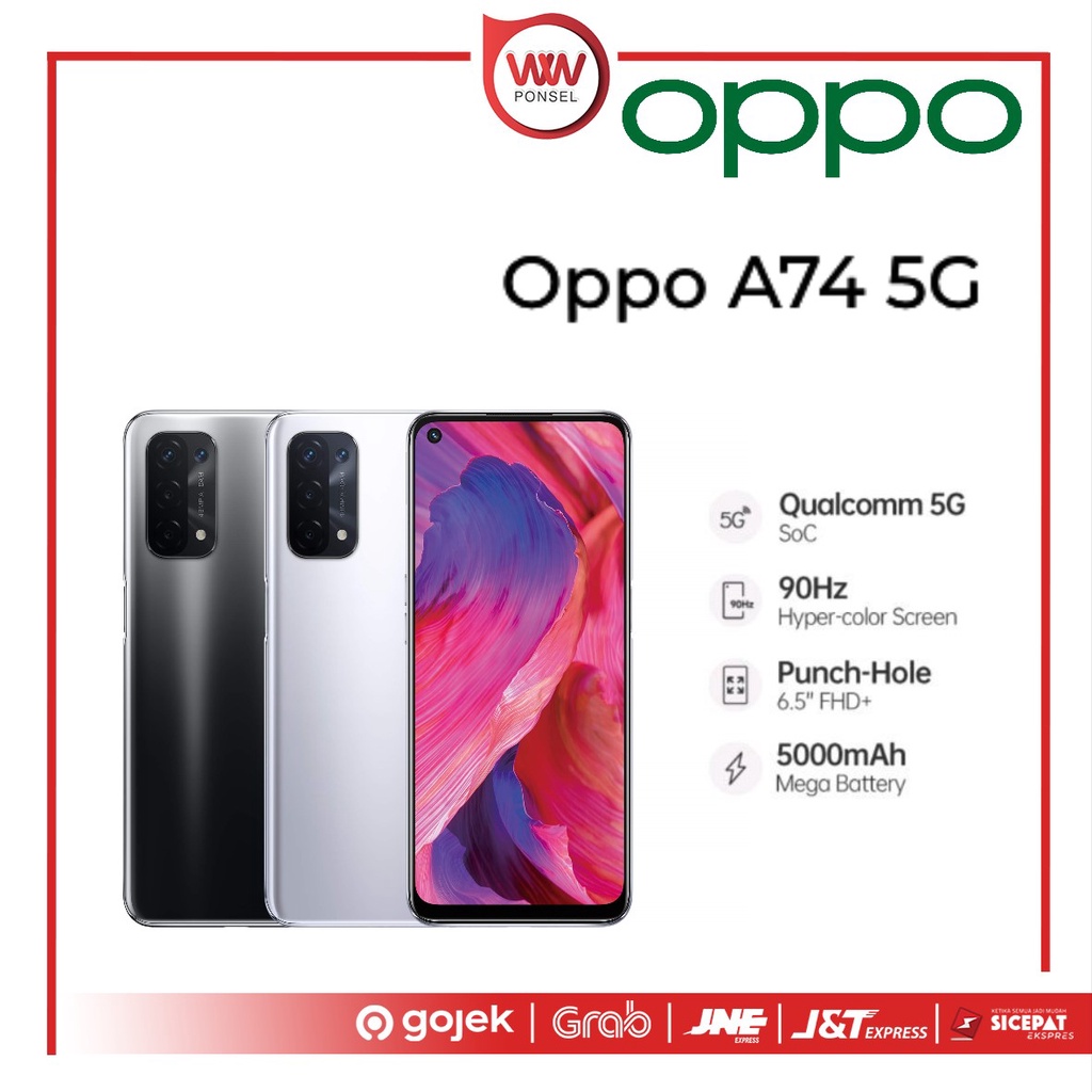 Hp Oppo A74 5G Ram 6GB Internal 128GB Garansi Resmi