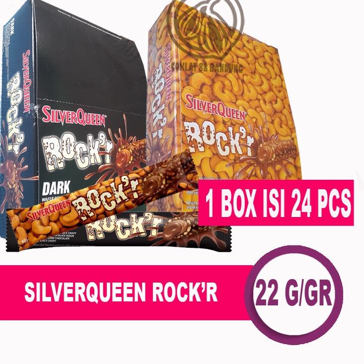 

▲ SILVERQUEEN ROCKR BOX ISI 24 X 22gr - COKELAT SILVER QUEEN ROCK'R ROCK R DARK MILK COKLAT ☚