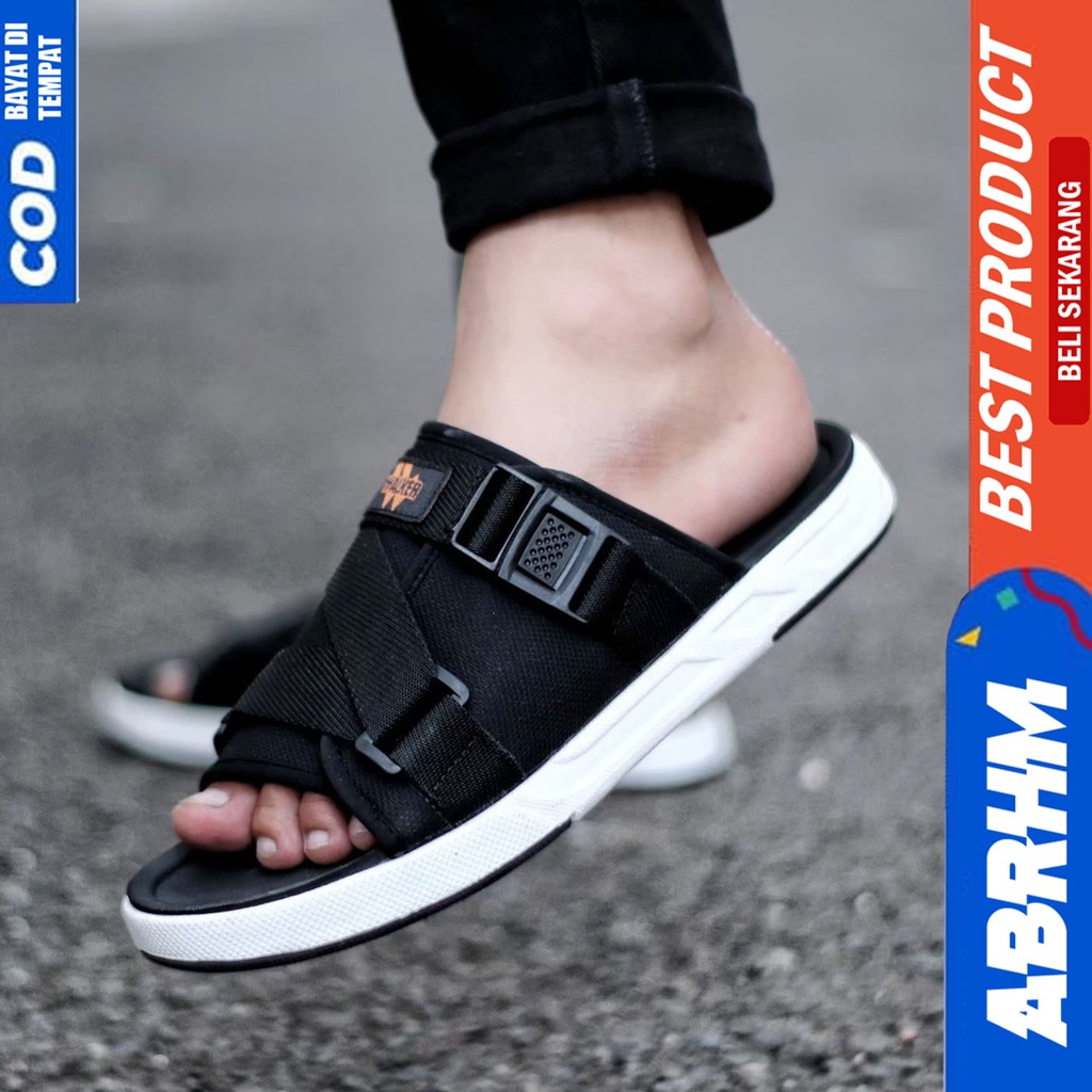 ABRHM x CESTER Sandal Slide Pria Sandal Slop Pria Original Distro Sendal Selop Cowok / Cowo Kekinian