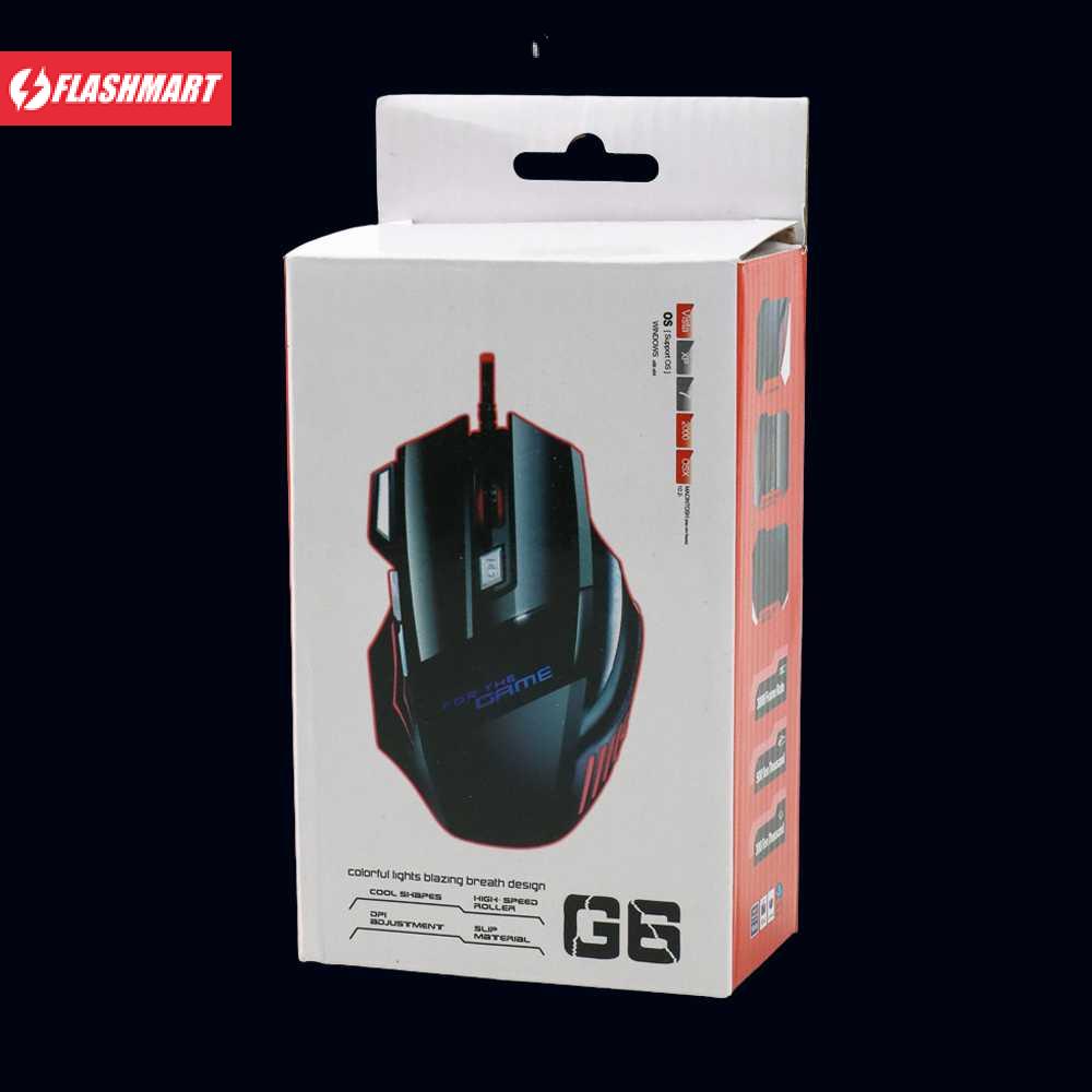 Flashmart 7 Keys LED Gaming Mouse 2400 DPI - G6