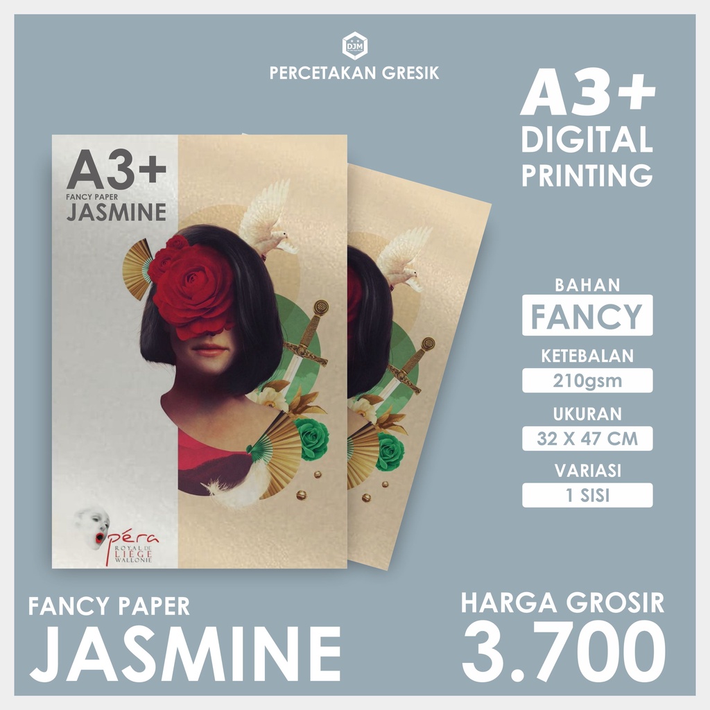 

CETAK FANCY PAPER JASMINE DIGITAL PRINTING A3+ [HARGA GROSIR & RESELLER]
