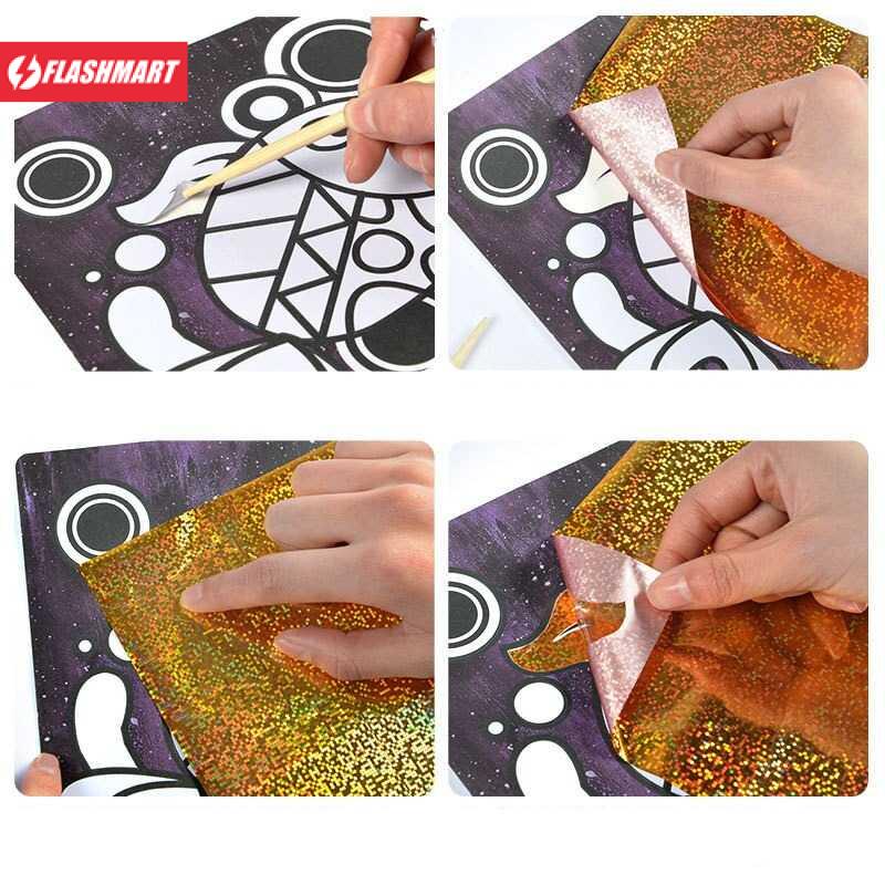 Flashmart Mainan Anak Magic Art Sticker Painting Children Toy - HW1100