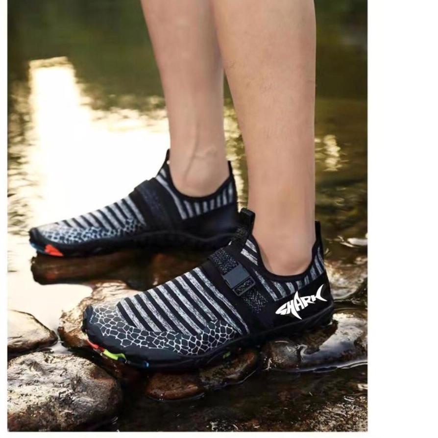 ☃ Sepatu Mancing / Sepatu Pantai Pria Slip On Anti Karang ☻