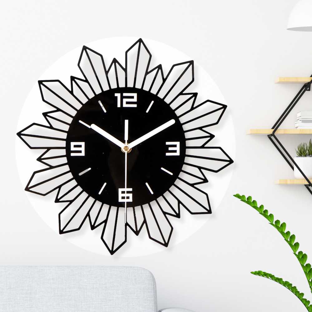 (BISA COD) FTIHSHP VOSARREA Jam Dinding Quartz Creative Design Geometric 30CM - E160