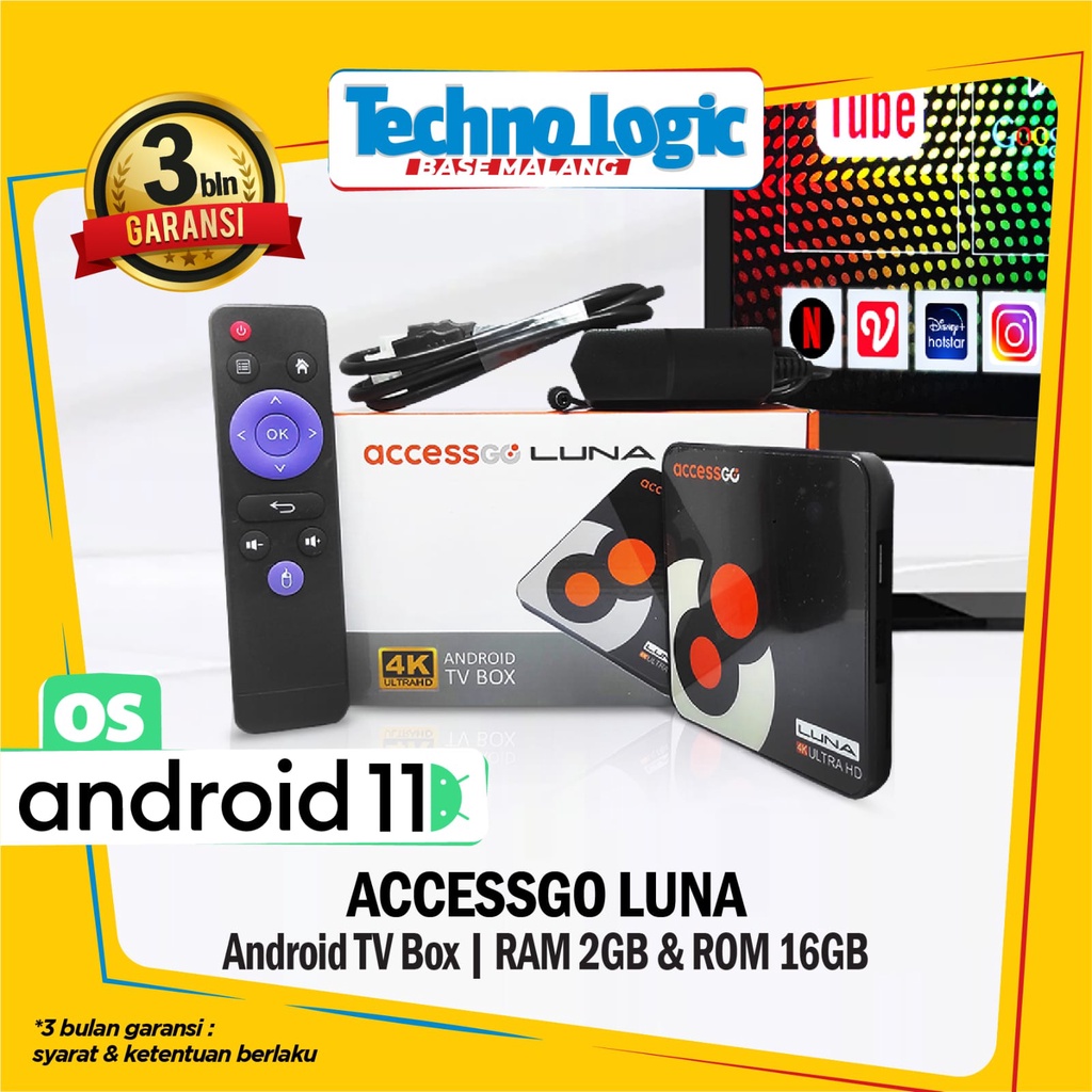 Android TV AccessGo Luna  RAM 2GB ROM 16GB ATV