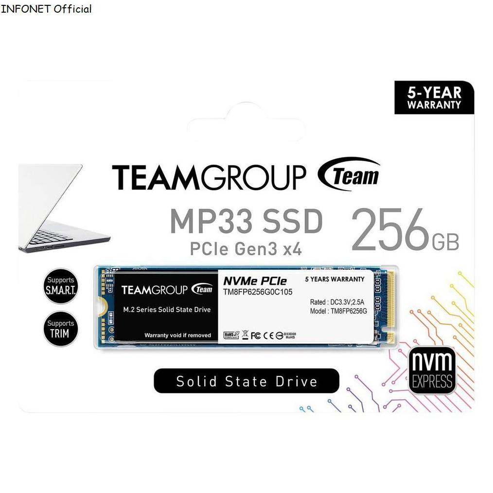 Team MP33 SSD NVMe M.2 / M2 256 GB - NVMe 256GB