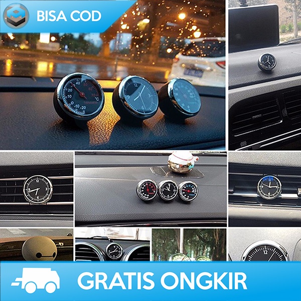 JAM MULTIFUNGSI HYGROMETER THERMOMETER JAM INTERIOR MOBIL BY OTOHEROES