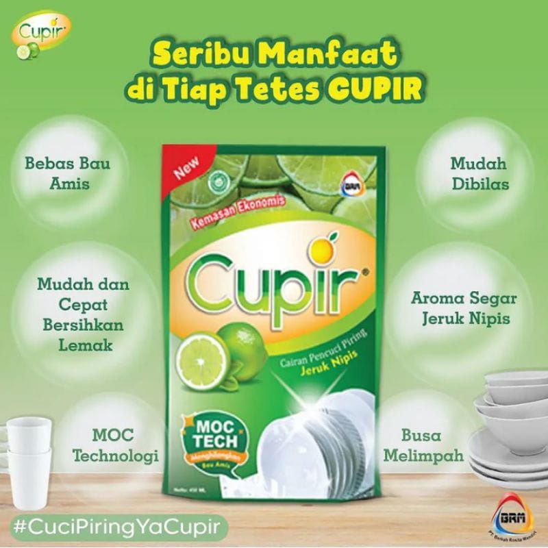 SABUN CUCI PIRING PREMIUM CUPIR BY BRM 750ML FBL