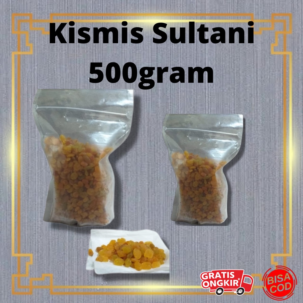 Grosir Kismis Sultani Golden Raisins Mutiara 500gr