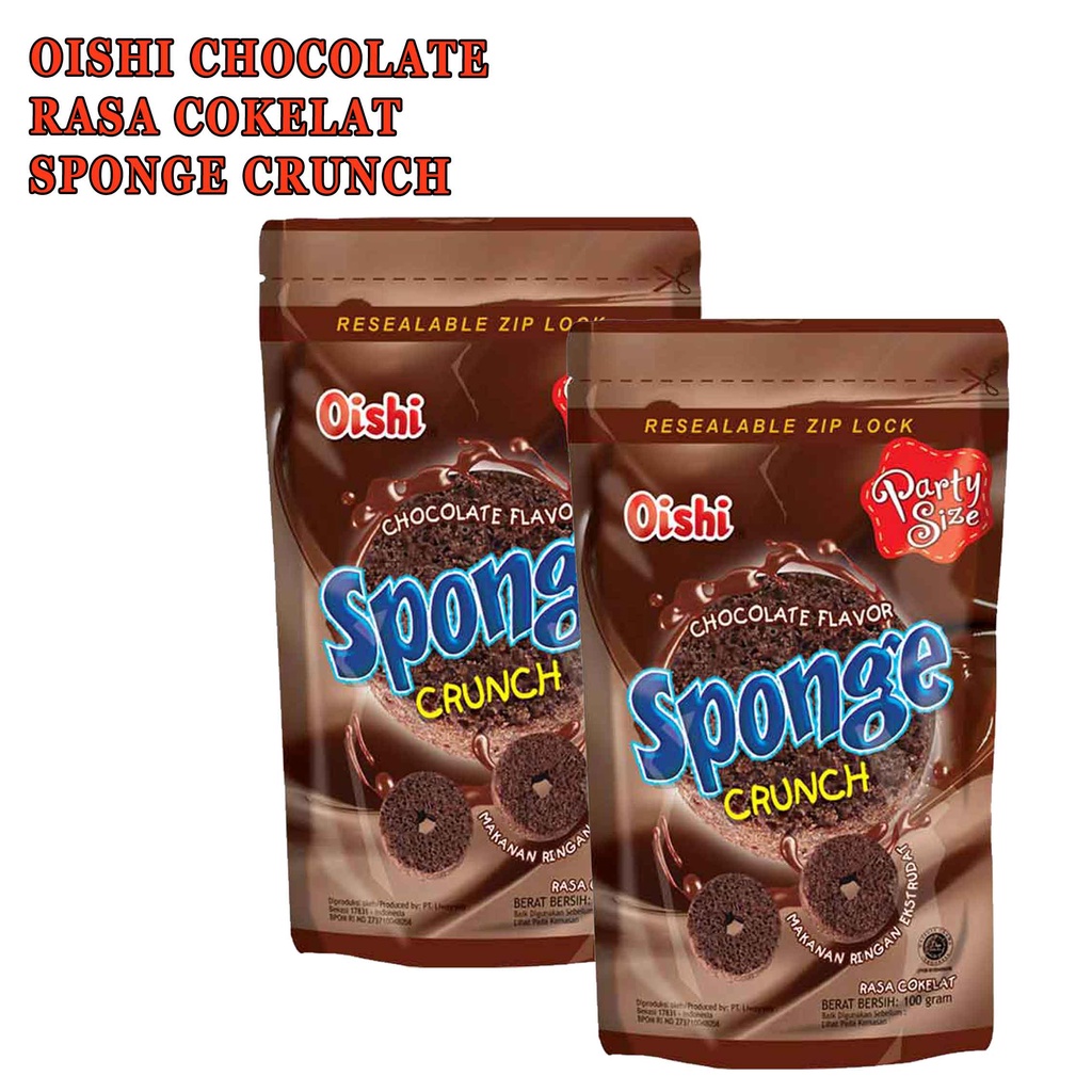 Sponge Crunch* Oishi* Chocolate Flavor* 100g