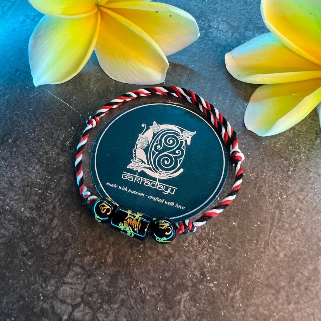 Gelang Tridatu Tibet Naga Emas Aura Perlindungan dan Keberuntungan Khas Bali original (Free Gelang Keberuntungan)