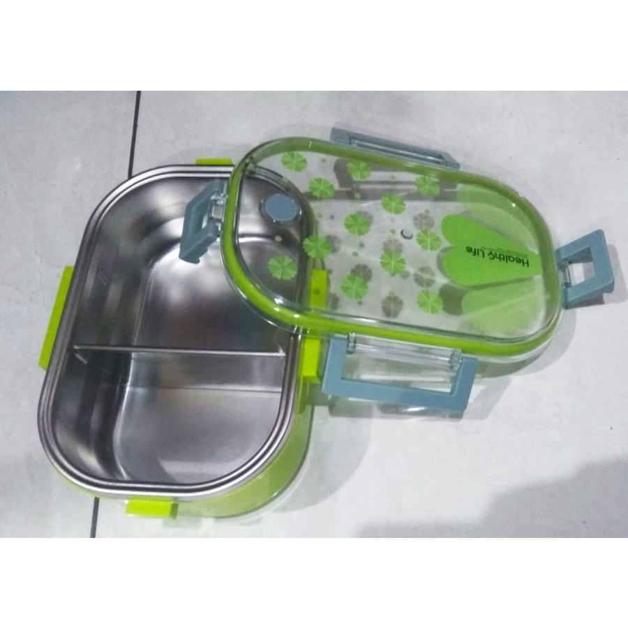 LUNCH BOX 2 SEKAT STAINLESS TEDEMEI 6541