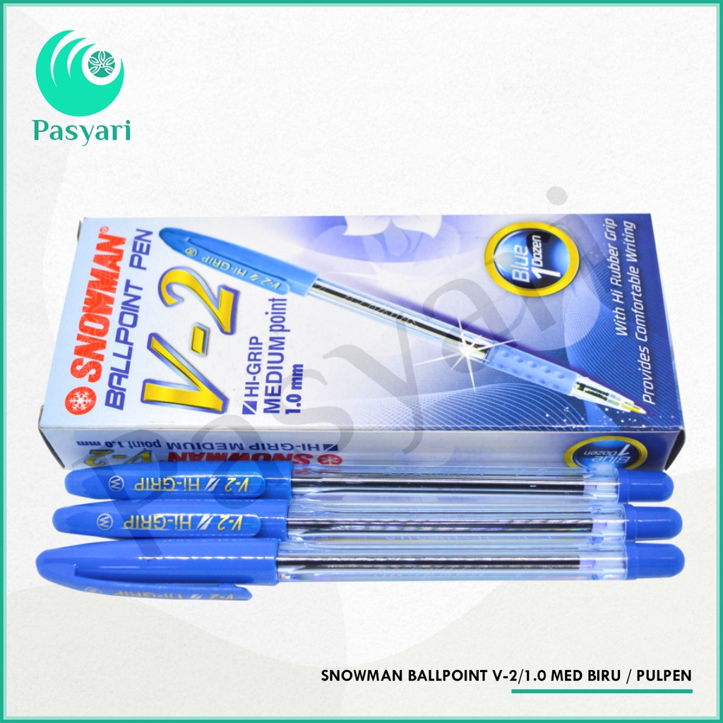 

SNOWMAN Ballpoint V-2/1.0 MED BIRU / HITAM / pulpen