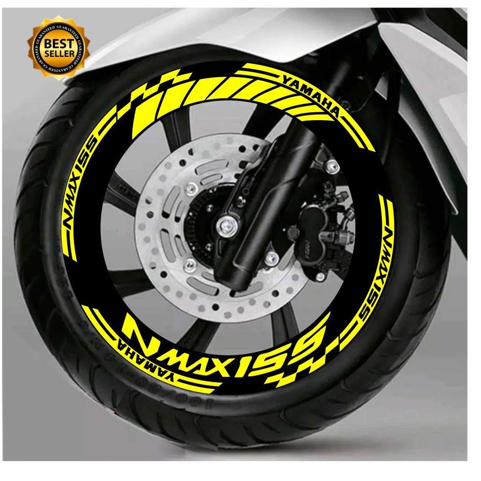 PALING DICARI STIKER CUTTING pelek ban ALL NEW NMAX 155 2020-  2 DEPAN BELAKANG