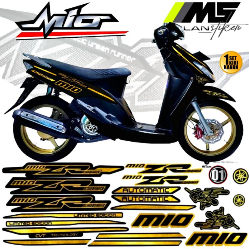 Decal Sticker Striping Variasi Mio ZR 115 LE Limited Edition Mio Sporty Mio Karbu Mio Lama/Old Mio 1
