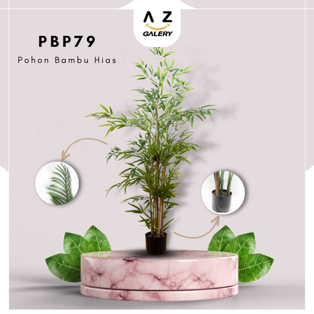 Pohon Bambu Hias Jumbo Artificial Dekorasi Sudut Rumah Hijau dan Aesthetic Bamboo Tree Artifical Import Hiasan Taman Azgalery PBP79