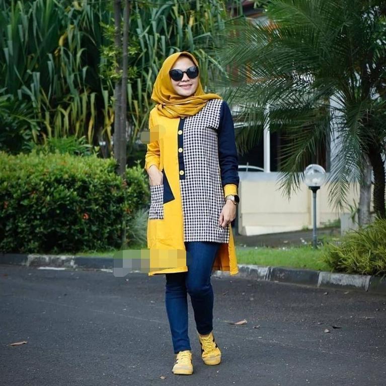 BIG SALE tunik kaos combed premium zlq zolaqu size Jumbo xxl xxxl