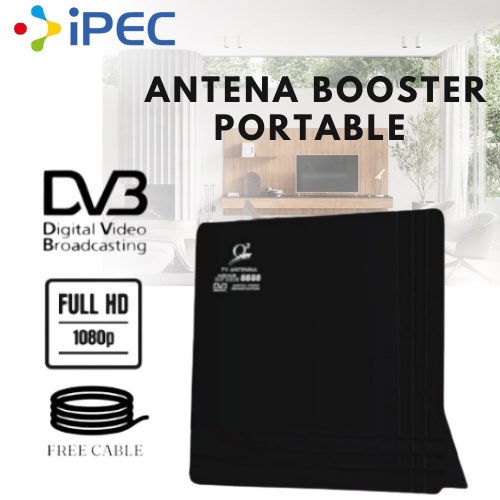 ANTENA TV DIGITAL INDOOR OUTDOOR / ANTENA BOOSTER PORTABLE Antena TV Digital Indoor Led Dalam Ruangan Rumah Portable Antenna Penguat Sinyal 8888