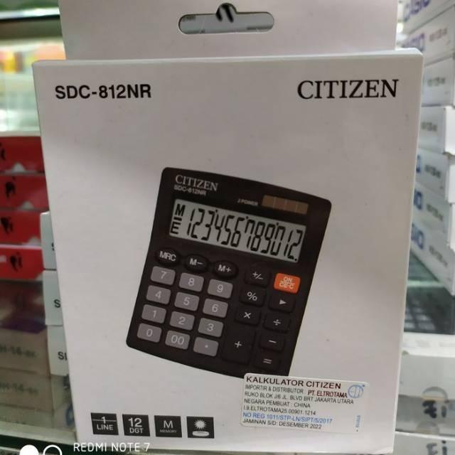 

kalkulator calculator citizen 812 NR citizen sdc 812nr original